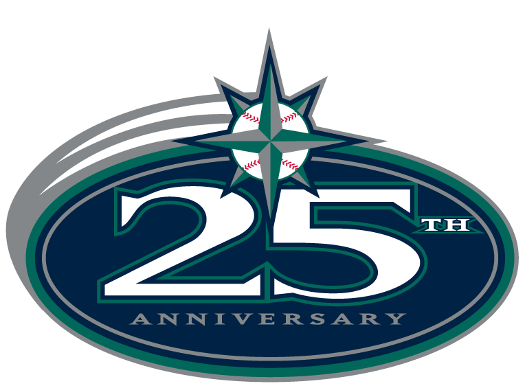 Seattle Mariners 2002 Anniversary Logo iron on transfers for fabric version 2